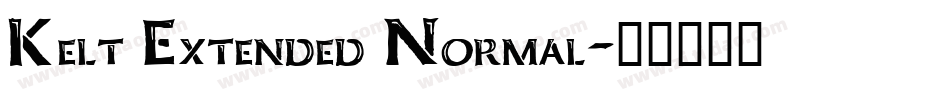 Kelt Extended Normal字体转换